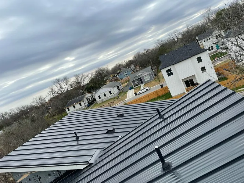 Standing seam metal roof panels with vents for Skylight Repair in Cynthiana
